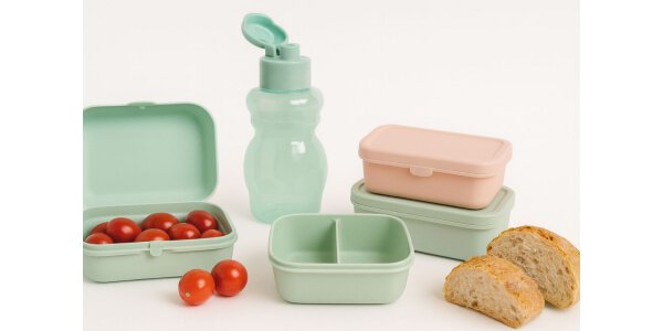 Trinkflaschen und Lunchboxen