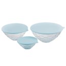 Tupperware Diamant Set 3 - teilig Schüsselset + Deckel  Glasoptik/ hellblau 3,5 l 2 l 500 ml servieren NEU