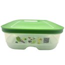 Tupperware Klimaoase 1,8 l flach grün Frischeverschluss Gemüse Kühlschrank Aufbewahrung NEU