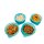 Tupperware Kleine Hitparade 4 x 300 ml hellblau / türkis Dosenset Behälter Schüsseln NEU