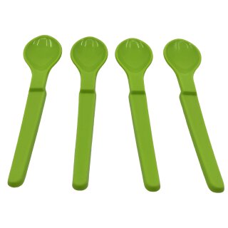 Tupperware Kinderlöffel Eierlöffel Babylöffel Hängelöffel Set 4 Stück bunt rot, limette, hellblau, dunkelblau NEU