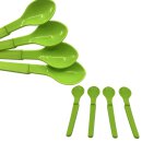 Tupperware Kinderlöffel Eierlöffel Babylöffel Hängelöffel Set 4 Stück bunt rot, limette, hellblau, dunkelblau NEU