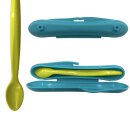 Tupperware Babylöffel türkis /  limette  mit...