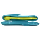Tupperware Babylöffel türkis /  limette  mit Hülle NEU