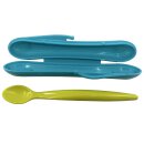 Tupperware Babylöffel türkis /  limette  mit Hülle NEU