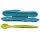 Tupperware Babylöffel türkis /  limette  mit Hülle NEU