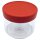 Tupperware Manhattan 580 ml rot / transparent Vorratsdose mit Löffel  NEU