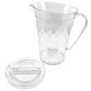 Tupperware Diamant Kanne 2 l mit Deckel Glasoptik Stella Eleganz Krug Getränke servieren NEU