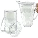 Tupperware Diamant Kanne 2 l mit Deckel Glasoptik Stella Eleganz Krug Getränke servieren NEU