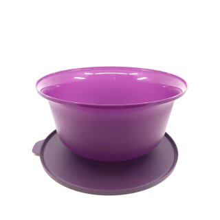 Tupperware ALOHA große Schüssel 7,5 l lila beere Deckel Salat anichten servieren NEU