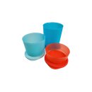 Tupperware Set Frische Runde Geburtstagskracher 3 - teilig Schüssel Behälter mit Deckel 3,3 + 2,1 l + 950 ml NEU