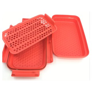 Tupperware Flip & Shake Schüttelparty panieren marinieren Fleisch Fisch NEU