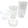 Tupperware Set Skyline 4- teilig 1,8l+ 1,3l + 780ml+ 240 ml Vorratsdose Glasoptik / brombeer Glitzer Vorrat Kaffee Tee Mehl Lebensmittel NEU