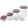 Tupperware Set Skyline 4- teilig 1,8l+ 1,3l + 780ml+ 240 ml Vorratsdose Glasoptik / brombeer Glitzer Vorrat Kaffee Tee Mehl Lebensmittel NEU