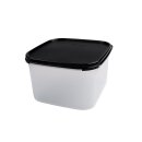 Tupperware Eidgenosse Quadro schwarzer Deckel 2,6 l...