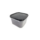 Tupperware Eidgenosse Quadro schwarzer Deckel 2,6  l quadratisch Vorrat Vorratsbehälter Nüsse Mehl Lagerung NEU