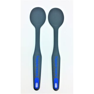 Tupperware Set Griffbereit Rührlöffel 2 x D174 schwarz / blau rühren kochen backen NEU