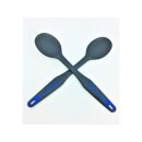 Tupperware Set Griffbereit Rührlöffel 2 x D174 schwarz / blau rühren kochen backen NEU