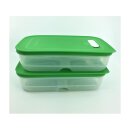 Tupperware Set 2 x Klimaoase 1,8 l flach Obst Gemüse Aufbewahrung NEU
