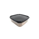 Tupperware Eidgenosse Quadro schwarzer Deckel 1,2 l...