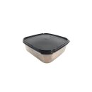 Tupperware Eidgenosse Quadro schwarzer Deckel 1,2  l...