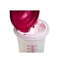 Tupperware Shaker brombeer rosa Shake It Mix Fix 600 ml NEU