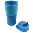Tupperware Eco+ Kaffeebecher petrol / türkis 490 ml Coffee to Go blau Kaffee Tee Heißgetränke NEU