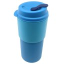 Tupperware Eco+ Kaffeebecher petrol / türkis 490 ml Coffee to Go blau Kaffee Tee Heißgetränke NEU