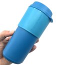 Tupperware Eco+ Kaffeebecher petrol / türkis 490 ml Coffee to Go blau Kaffee Tee Heißgetränke NEU