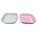 Tupperware Allegra Shine Schüssel mit Siebeinsatz rose/ perlweiß  NEU