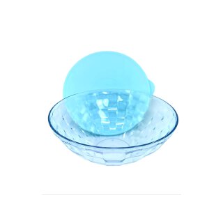 Tupperware Diamant Schüssel + Deckel  Glasoptik/ hellblau 3,5 l NEU
