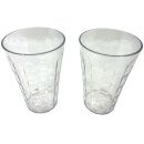 Tupperware Diamant Becher 2 Stück 475 ml Glasoptik  stilvoll transparent bruchfest edel Getränke Saft Kaffee NEU