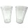 Tupperware Diamant Becher 2 Stück 475 ml Glasoptik  stilvoll transparent bruchfest edel Getränke Saft Kaffee NEU