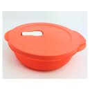 Tupperware Crystal Wave 900 ml Erdbeer / Koralle Mikrowelle aufwärmen erhitzen NEU