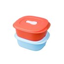 Tupperware Crystal Wave Set 2 x 500 ml hellblau / koralle...