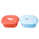 Tupperware Crystal Wave Set 2 x 500 ml hellblau / koralle...