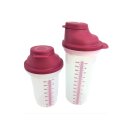 Tupperware Set Shaker 600 ml + 350 ml brombeer rosa Shake...