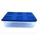 Tupperware Clear Mates 1,6 l blau transparent stapelbar...