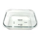 Tupperware Glasschale mit Deckel 1 l  Borosilikatglas türkis  transparent backofengeeignet Vorratsbehälter NEU