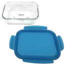 Tupperware Glasschale mit Deckel 1 l  Borosilikatglas türkis  transparent backofengeeignet Vorratsbehälter NEU