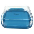 Tupperware Glasschale mit Deckel 1 l  Borosilikatglas türkis  transparent backofengeeignet Vorratsbehälter NEU