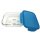Tupperware Glasschale mit Deckel 1 l  Borosilikatglas türkis  transparent backofengeeignet Vorratsbehälter NEU