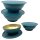 Tupperware Set Allegra Schüssel 2 x 275 ml gold petrol Dessertschüssel NEU