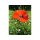 Keramikblume HANDMADE D 10-12 cm rot mit Metallstab rostfrei getöpfert Blüten Garten Deko Stecker Geschenk