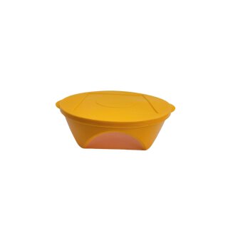 Tupperware Mediterrano Schüssel 2,5  l orange servieren mit Sichtfenster NEU