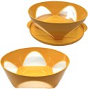Tupperware Mediterrano Schüssel 2,5  l orange servieren mit Sichtfenster NEU