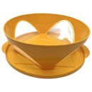 Tupperware Mediterrano Schüssel 2,5  l orange servieren mit Sichtfenster NEU