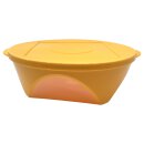 Tupperware Mediterrano Schüssel 2,5  l orange servieren mit Sichtfenster NEU