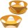 Tupperware Mediterrano Schüssel 2,5  l orange servieren mit Sichtfenster NEU