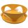 Tupperware Mediterrano Schüssel 2,5  l orange servieren mit Sichtfenster NEU